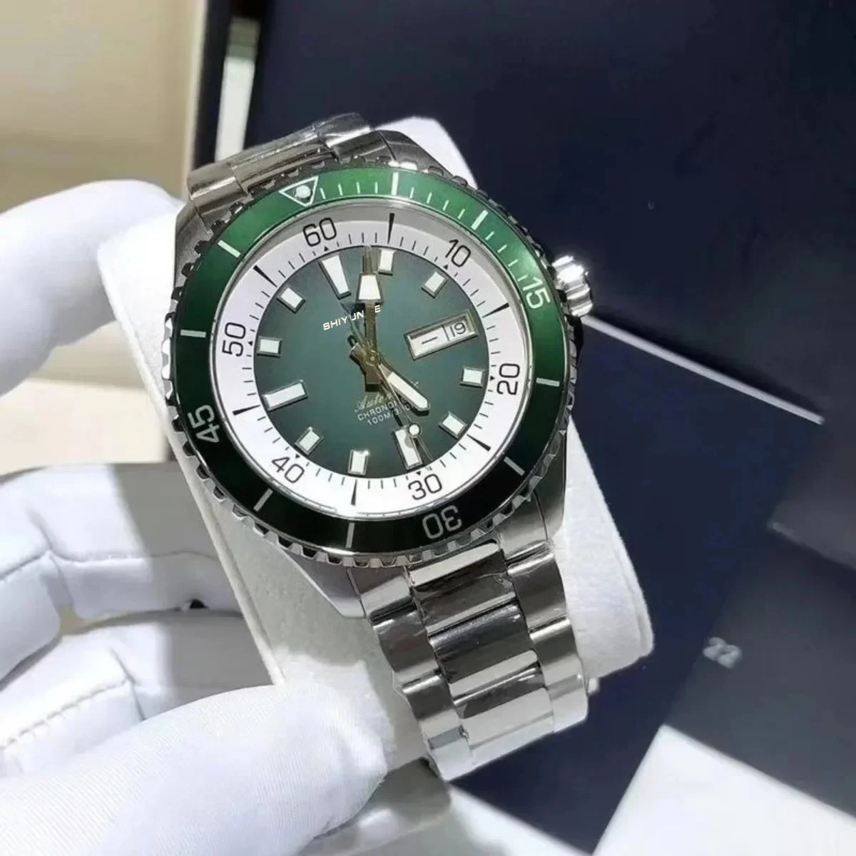 B Автоматические механические мужские часы Водонепроницаемые спортивные винты из нержавеющей стали с фиксированным Superocean