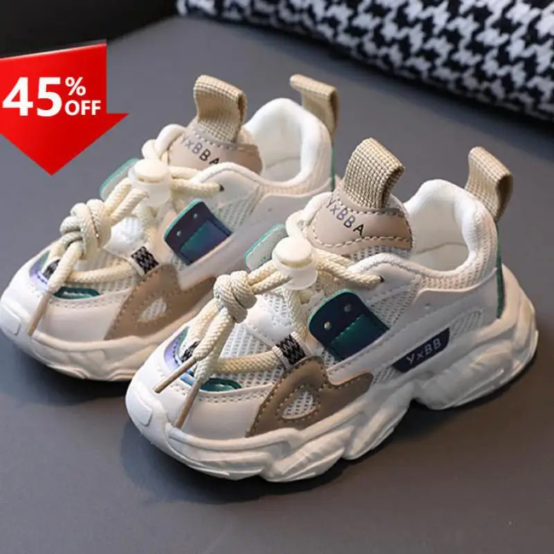 Size 21-36 Baby Toddler Shoes For Boys Girls Breathable Mesh Little Kids Casual Sneakers Non-slip Children Sport Shoes tenis