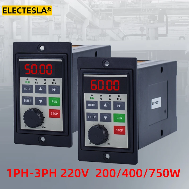 

220V 0.2KW/0.4KW/0.75KW 1HP Economical Mini VFD Variable Frequency Drive Converter for Motor Speed Control Inverter