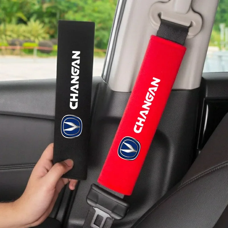 Changan Seat Belt Shoulder Cover 2Pcs Seatbelt Pad Protector for UNI-T UNI-K UNI-V CS35 CS55 CS75 Eado Alsvin Auto Interior Styl