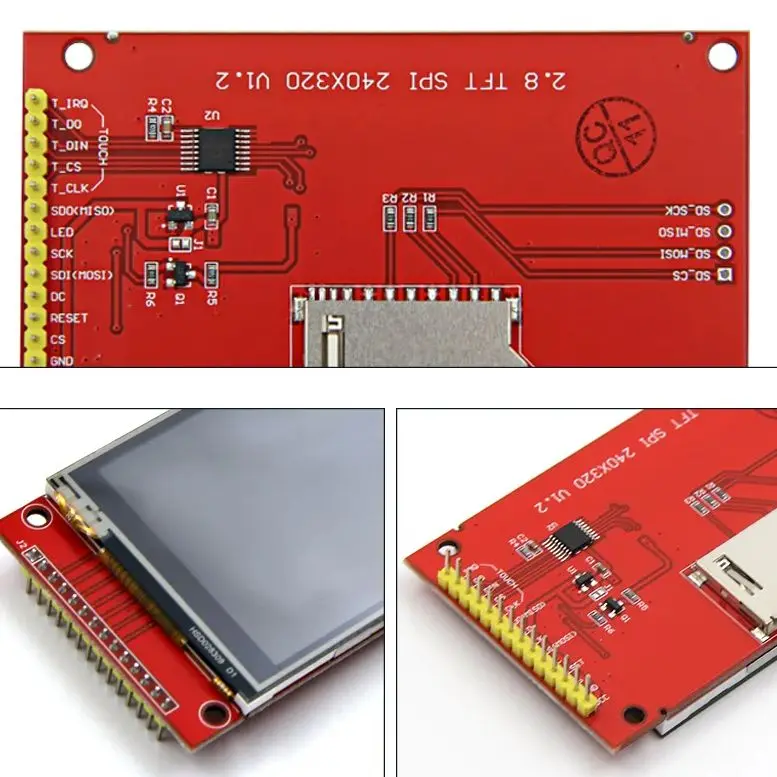 ILI9341 ST7789V 240x320 2,8 "SPI TFT LCD Panel táctil módulo de puerto serie con lápiz táctil y PBC