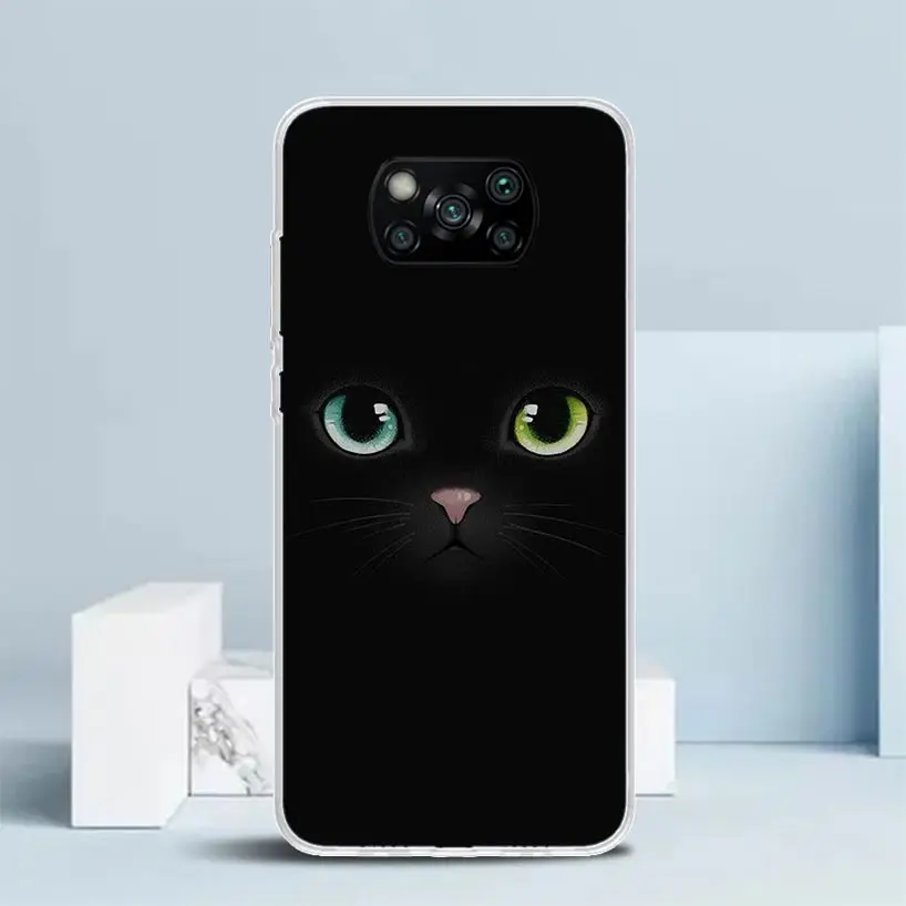 Cat Cute Kitten custodia per telefono Cartoon per Xiaomi Poco X6 X5 X4 X3 Nfc F6 F5 Pro F4 Gt F3 F2 F1 M5S M4 M3 M2 Cover posteriore morbida in TPU