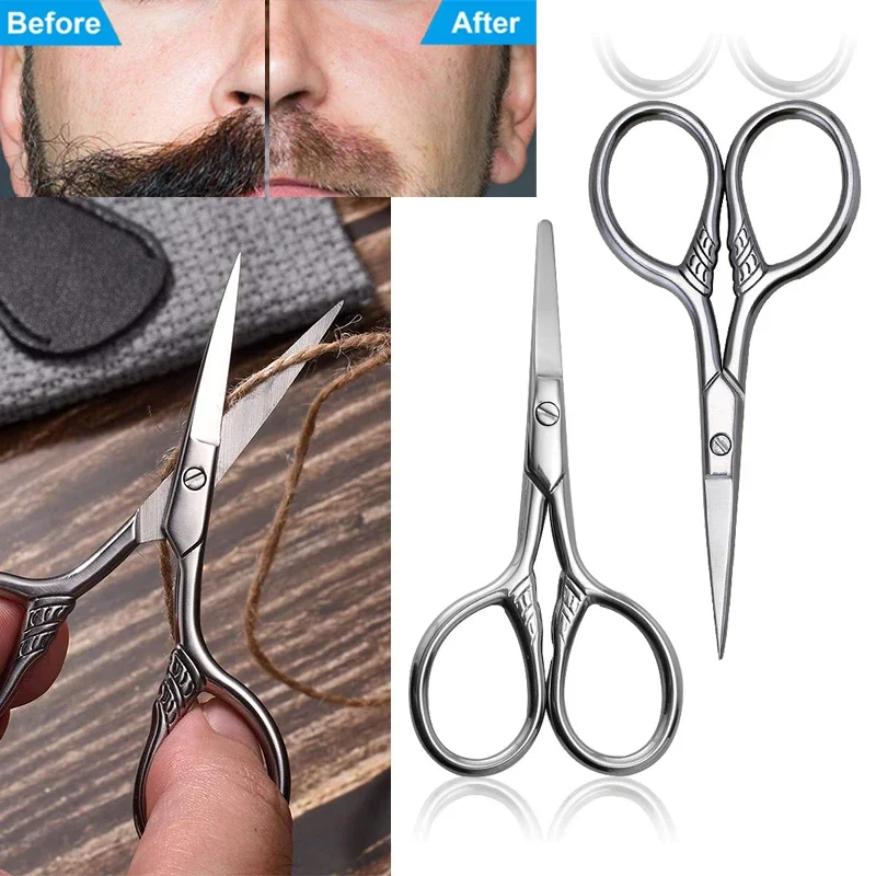 1Pcs Stainless Steel Small Makeup Grooming Scissors Eyebrows For Manicure Nail Cuticle Beard And Mustache Trimmer Nose Hair Tool