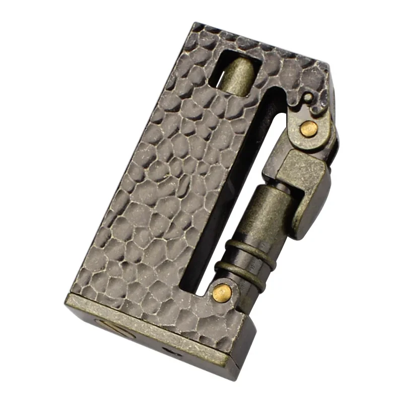 2025 النيزك ناقلة دفع أخف المعادن الرجعية مفتوحة لهب أخف الرجال أداة صغيرة التدخين اكسسوارات الشعلة أخف MMM