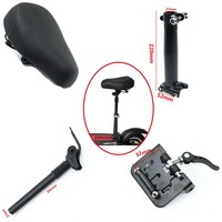 KUGOO M4 Pro Electric Scooter Saddle 10 Inch Electric Scooter Folding Seat Foldable Height Adjustable Shock-Absorbing Chair