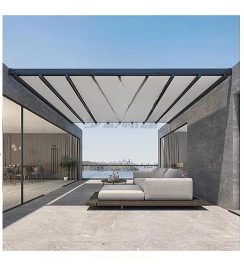 Factory Direct 2026 Retractable Awning Roof for Balcony, Retractable and Electric.