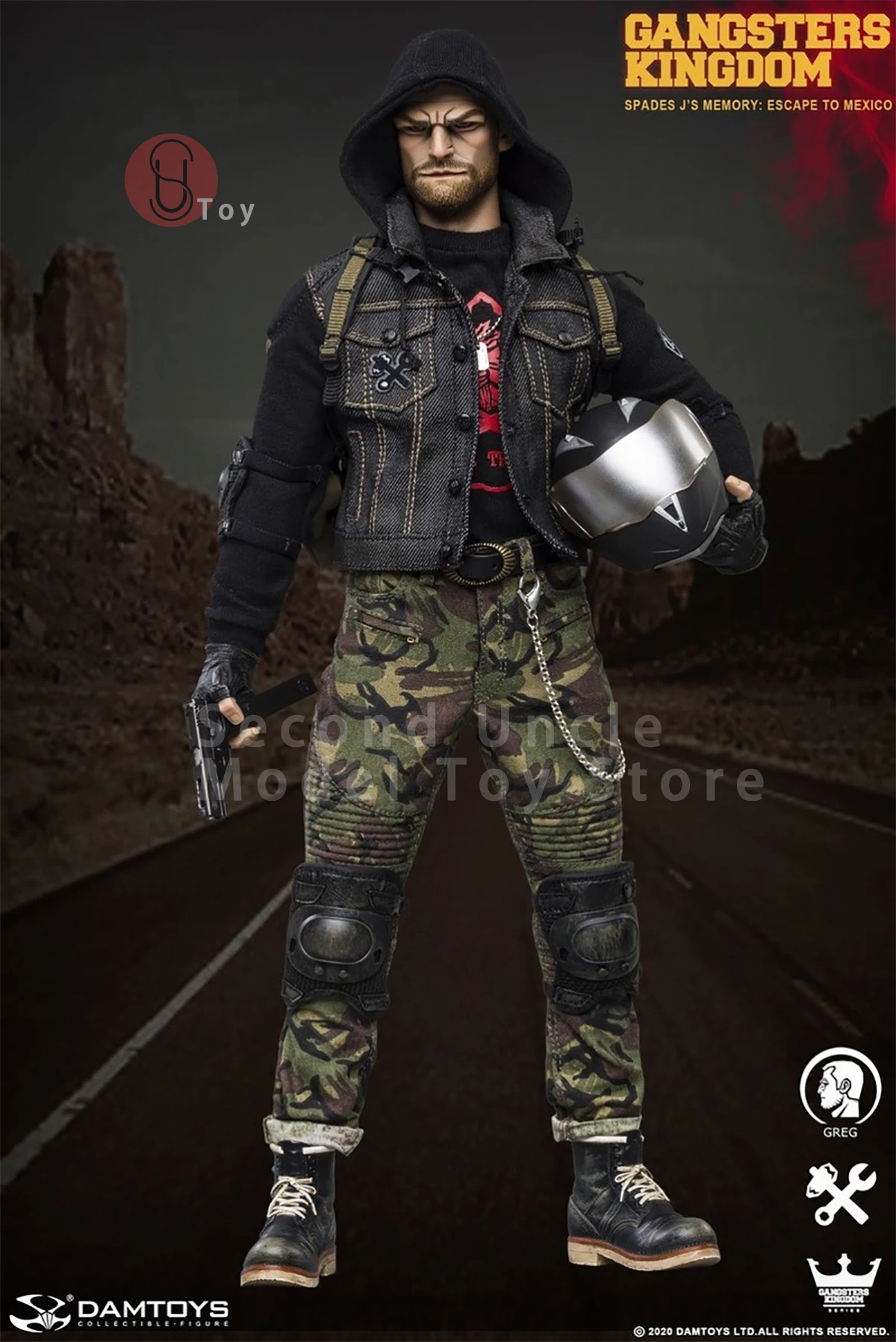 

DAMTOYS DAM GK003MX 1/6 Gangsters Kingdom Spades J’s Memory Greg Male Soldier Action figure Full Set Collectible Toys