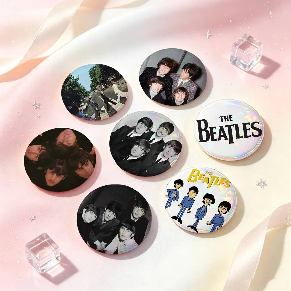 The B-Beatles Band Badges Button Round Creative Pin Brooch Badge Bag Decor Accessories Fans Collect Friends Gifts