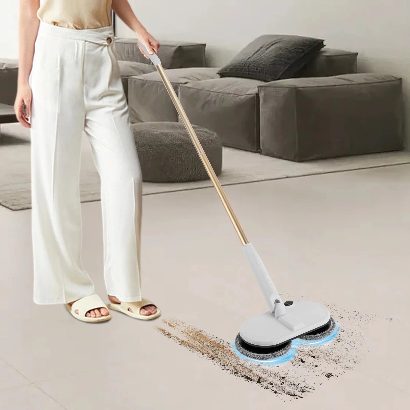 

Electric Cordless Mops for Floor Cleaning Modern Electric Spin Mop with 4 Pads for Home Office Floor Cleaner