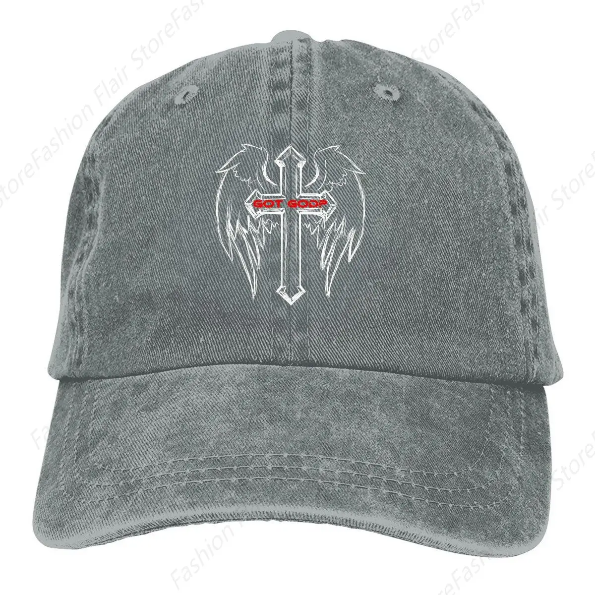 Gorra de béisbol God By Your Side para hombre y mujer, visera de protección, Snapback, gorros de Cristo