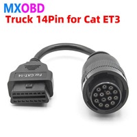 CAT ET3 14PIN Adapter Cable 14 Pin Diagnostic Instrument Third-generation Fourth Generation Cat ET14 Pin for Caterpillar