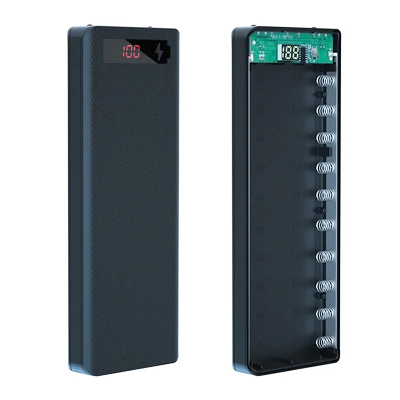18650 Battery Holder Dual USB Type C Power Bank Battery Box Mobile Phone Charger DIY Shell Case Charging Storage Case For Xiaomi