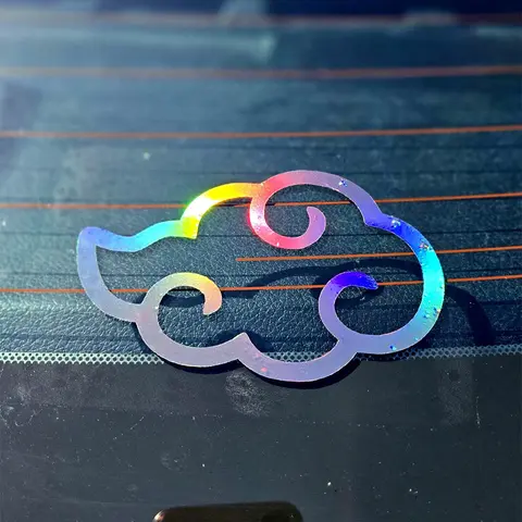 Akatsuki Cloud Car Windows Vinyl Decals Red Ninja Anime Car Decals Decoration Die Cut Accessories