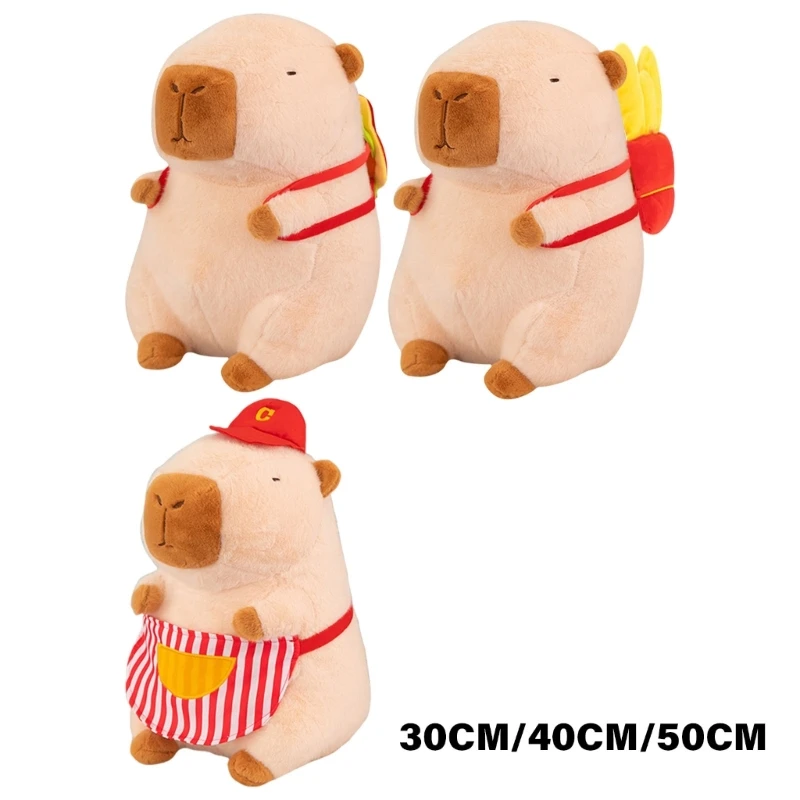 

Realistic Capybara Plush Sleeping Kids Room Decors NonDeform Cuddly W3JF