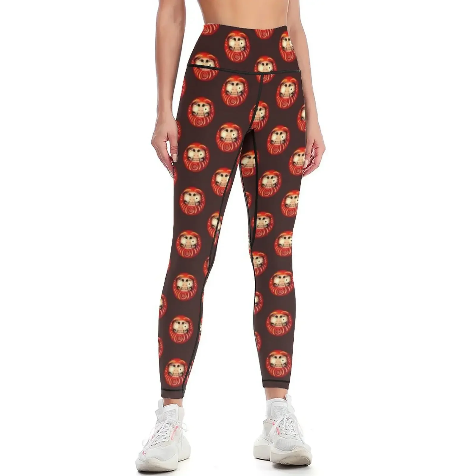 

Big Red the Daruma Leggings flared sports woman gym workout shorts workout clothes for Womens Leggings
