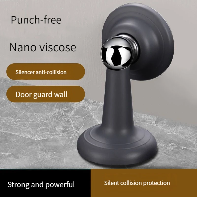 

Strong Magnetic Silent Suction Household Bedroom Free-punch Door Suction Anti-collision Door Stop Silicone Floor Suction