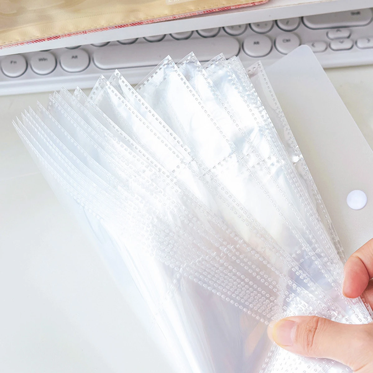 Large Capacity Button Storage Multi-purpose Inset Photo Album Stickers Postcard Photo Storage Transparent Origin Model Number