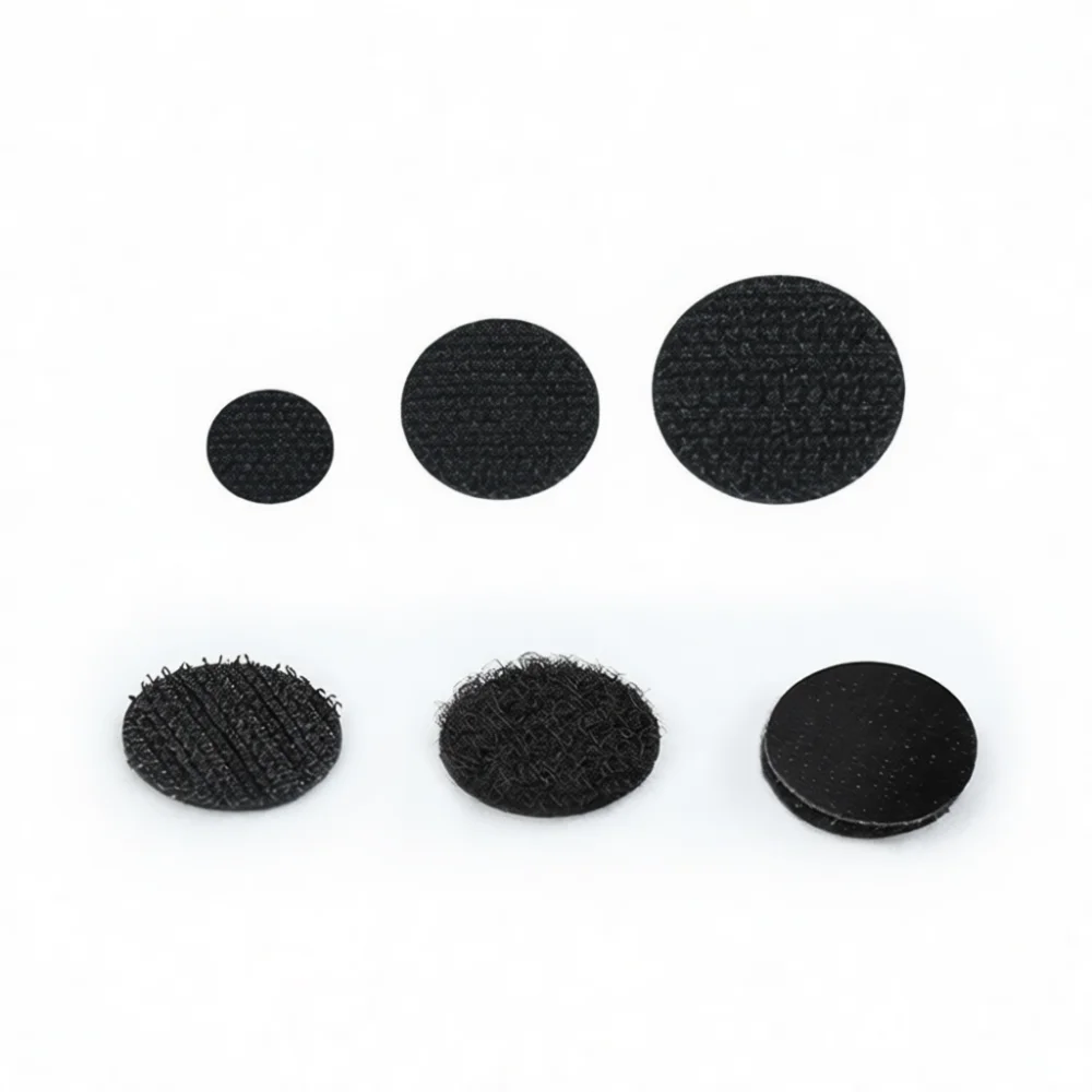 Clear Nylon Dots Hook And Loop Fastener Adhesive Tape For Diy Quiet Book Scrapbooking Office Stationery