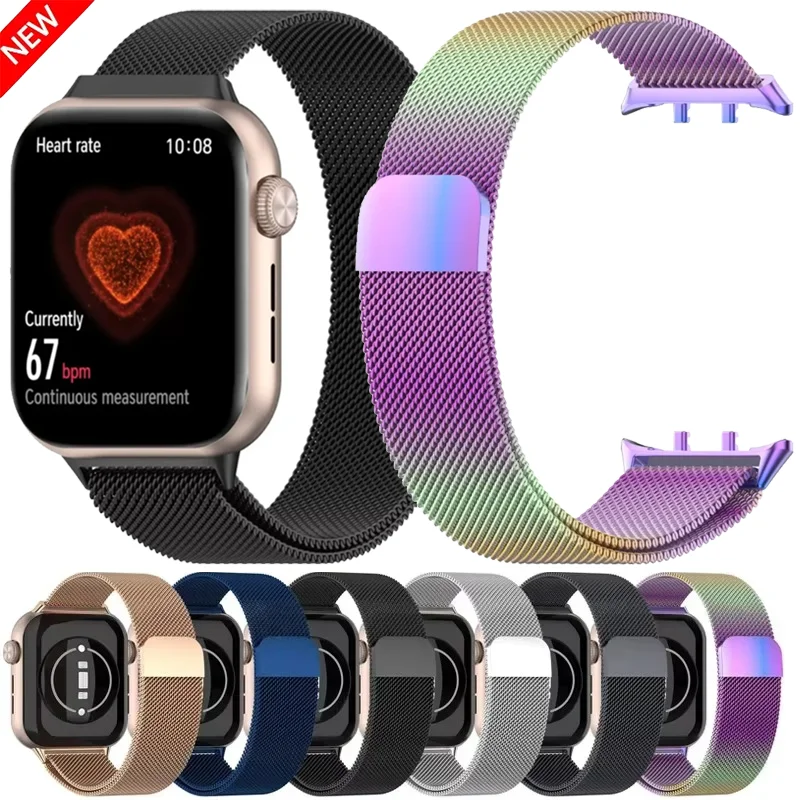 Metall-Milanese-Armband für Honor Watch 5, magnetischer Edelstahl-Ersatz, atmungsaktives Armband, Honor Watch 5 Zubehör, Correa