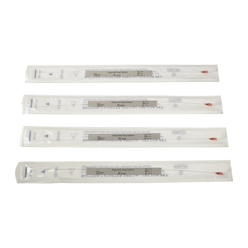 Canack Animal Veterinary PVC Dog Catheter 2.6mm side open 10pcs