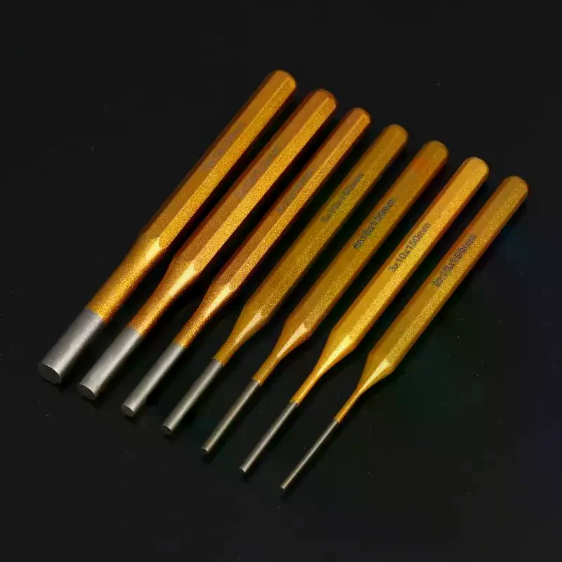 2/3/4/5/6/8/10MM Brass Central Positioning Punch 150mm Roll Pin Punch Tool Remover For Machinery Maintenance
