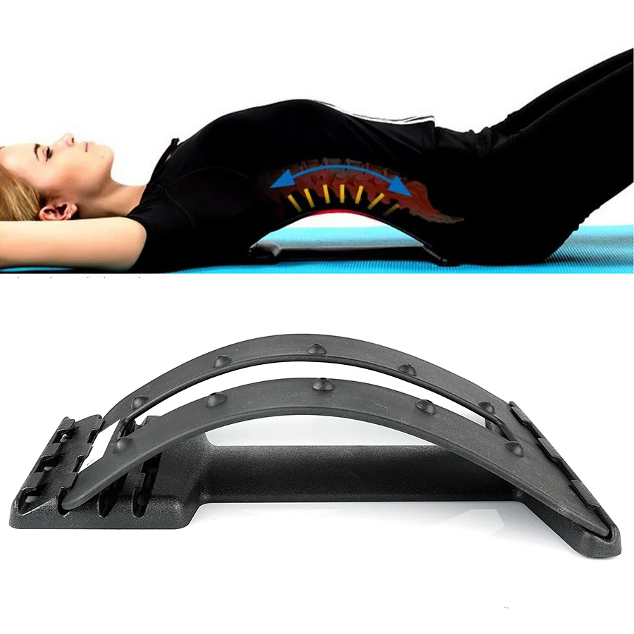 4 Gear Bending Multi-Level Back Massage Stretching Magic Back Support Stretcher Plus Waist Relax Mate Device Fitness Equipment