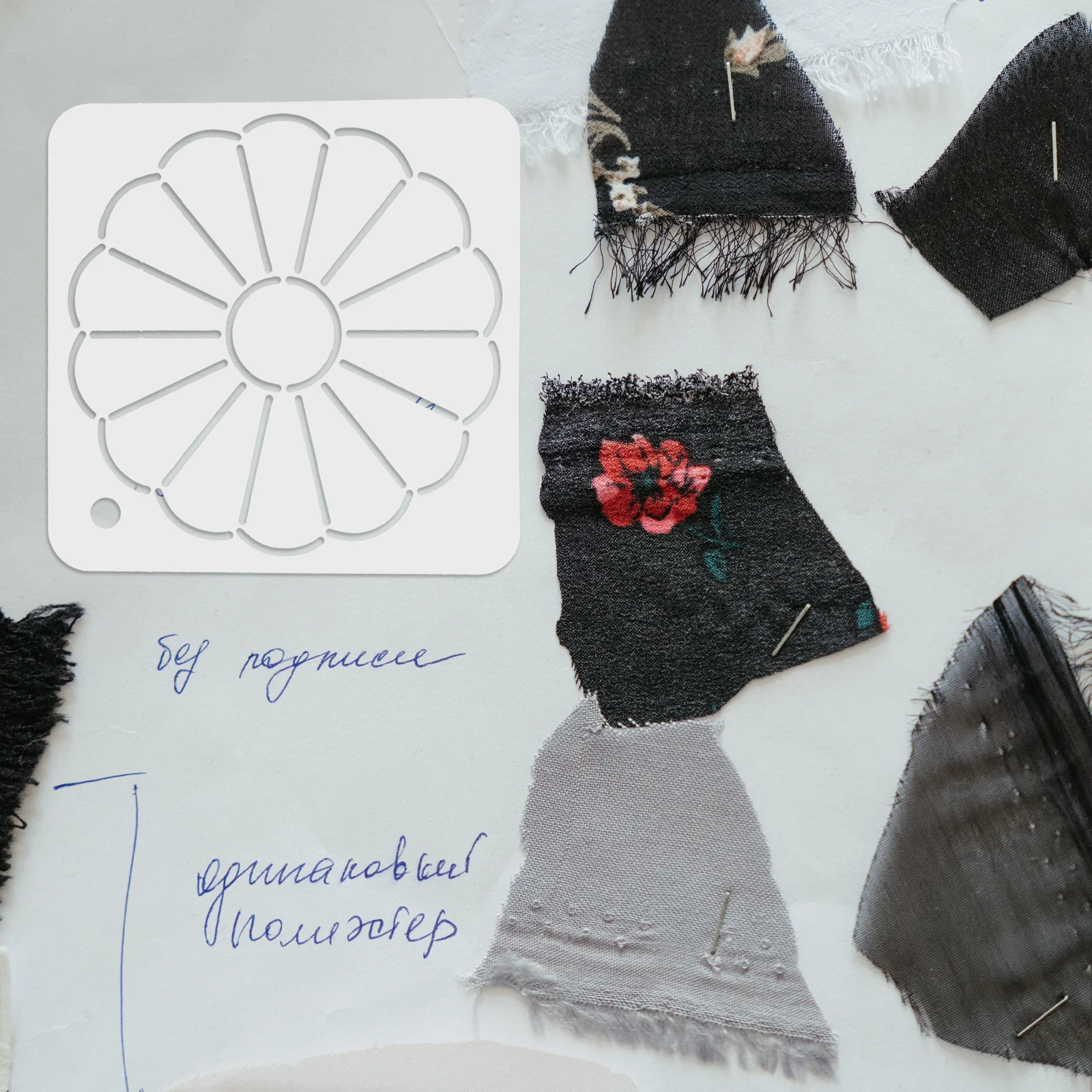 6pcs Quilting Diy Tools Flower Design Patchwork Stencils Template Sewing Ruler For Machine Quilting Free Reusable