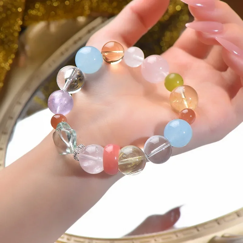 

Natural Duobao Crystal Bracelet Women's Light Luxury Fashion Lucky Bracelet, Gift