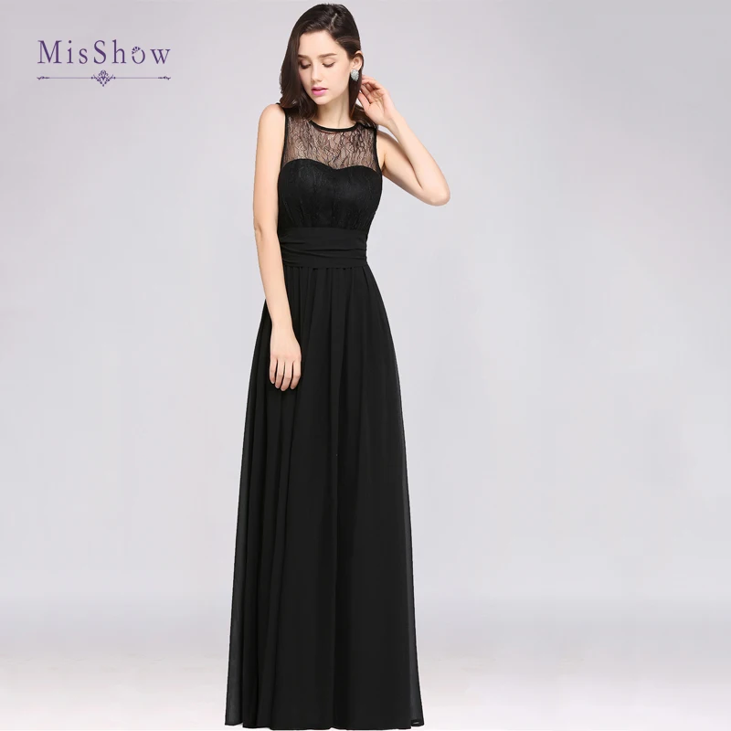 New Arrivlas In Stock Elegant Long Lace Evening Dresses Sleeveless Backless A Line Vestidos De Fiesta Formal Party Prom Gowns