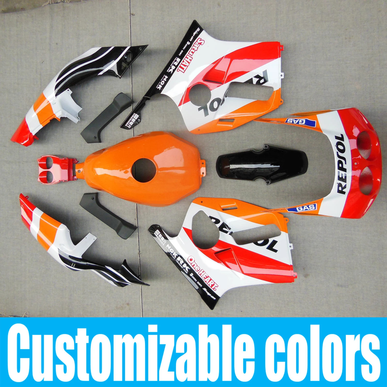 Fit for Honda CBR250R MC19 1988 - 1989 Motorcycle Shell Fairing Bodywork Panel Kit Set CBR250 CBR 250 R NC19 CBR19