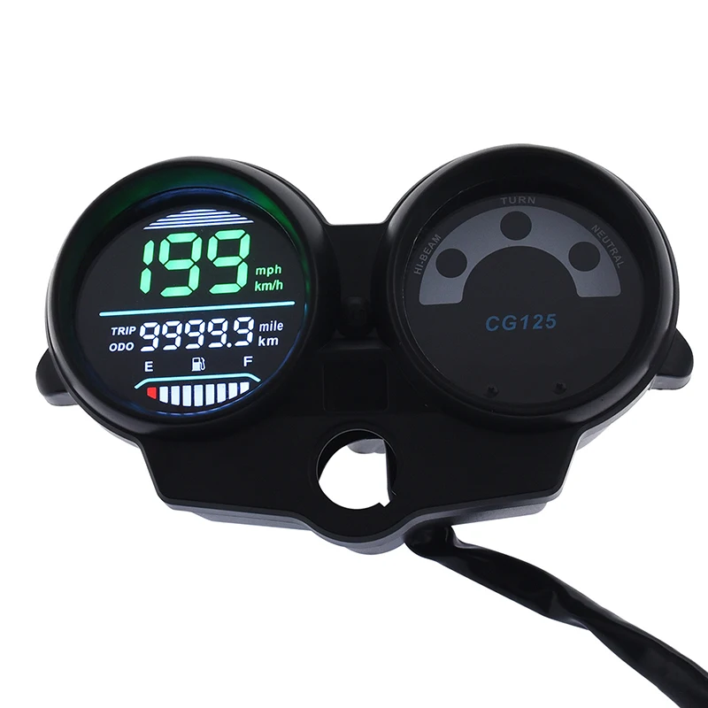 LED Digital Motorcycle Speedometer CG125 2000 to 2008 Fan 125 Titan 125 2013 Brazil For Honda Motorcycle Digital Panel