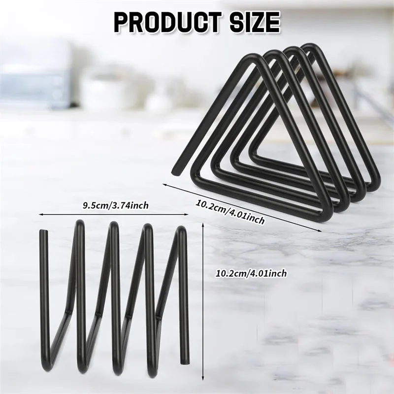 Cutting Board Organizer Triangle Black Metal Cutting Board Holder Chopping Sheet Holder Frame Cast Iron Chopping Board Holder