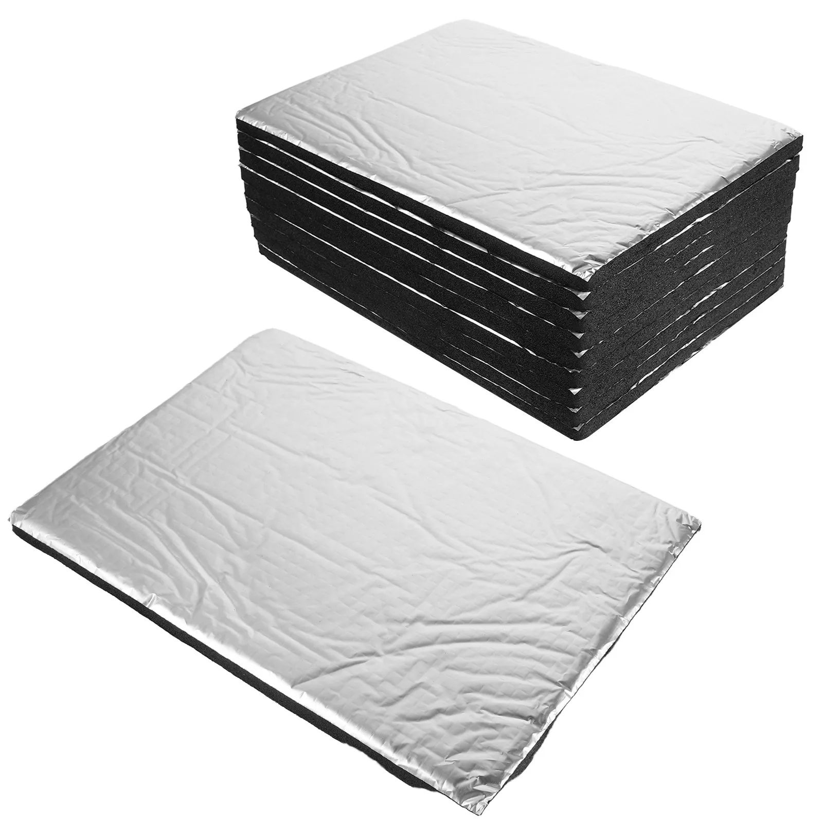 10Pcs Automotive Soundproof Insulation Pad Fire Resistant Heat Barrier for Car Engine Door Noise Proof Heat Insulation Cushion