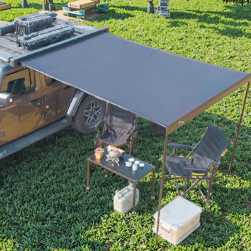 

Outdoor Camping Tent With Side Awning SUV ORV Car-Mounted Roof Box Shelter For Car Camping