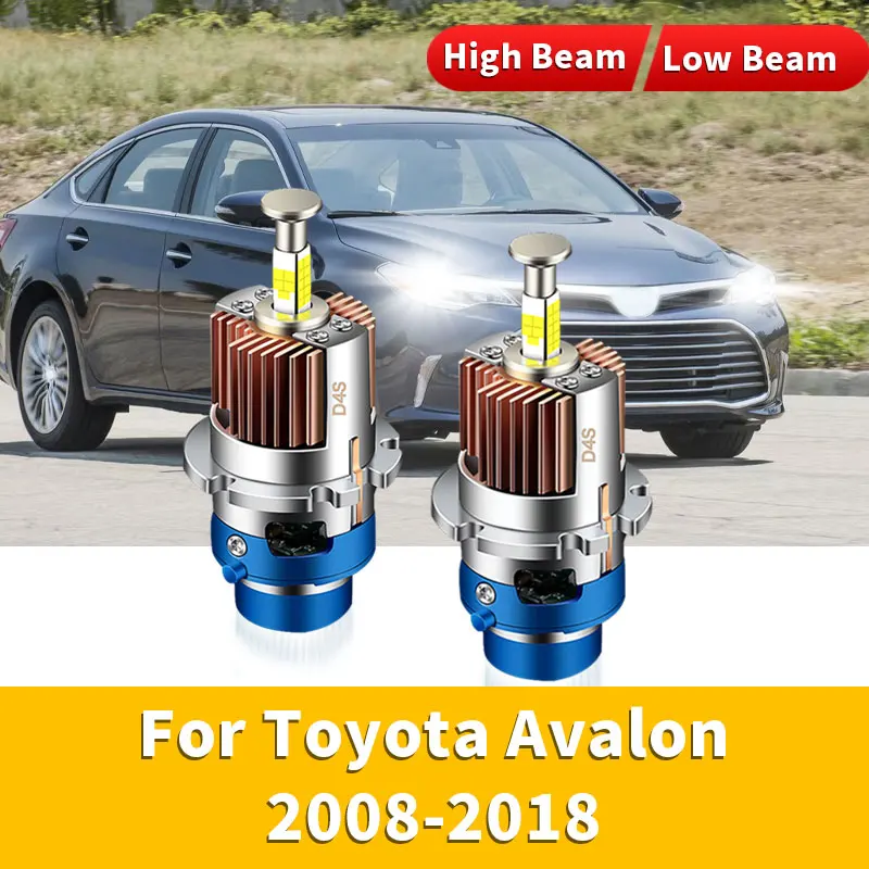 2Pcs Canbus 360 LED Headlights HID Bulbs Xenon Replacement Turbo Super Bright High Low Beam For Toyota Avalon 2008 2009-2018