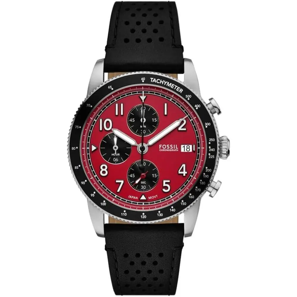 ossil Men's Watch, Sport Tourer Quartz StainlSteel Chronograph Watch or Men