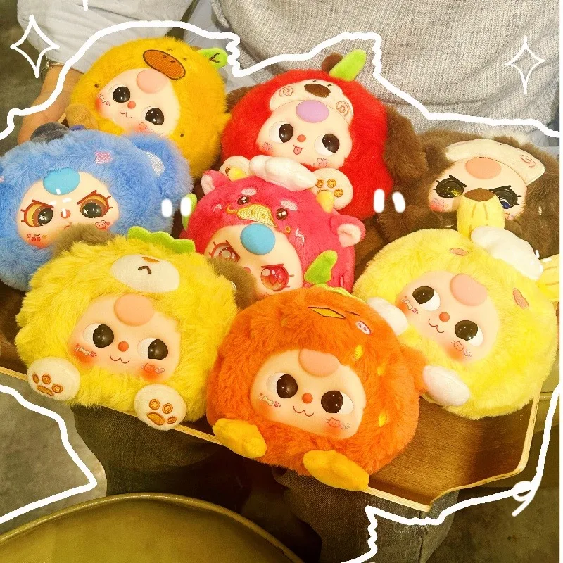 New Baby Three Truly Spoiling You Series Fruit Elements Blind Box Soft Vinyl Doll Throw Pillow Toys Trendy Toys Gifts for Girls