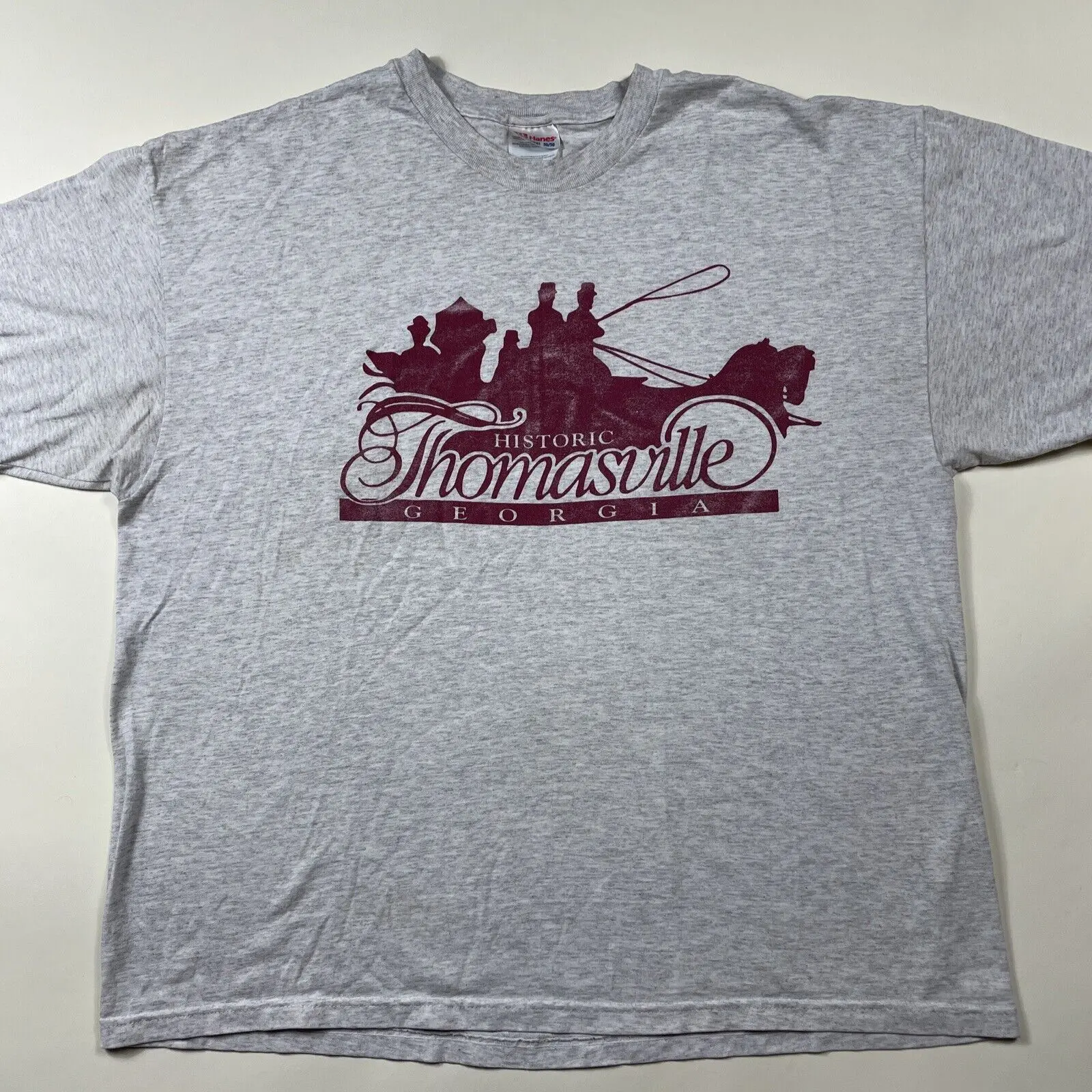 Vintage 90S Thomasville Georgia T Shirt Historic Gray Xl