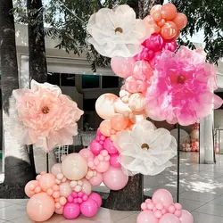 Large Artificial Flowers for Wedding Decorations 75cm Huge Gauze Fake Flowers for Birthday Wedding Party Backdrop Decorations