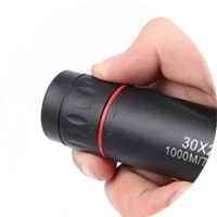 【rrkxa】HD 30x25 telescopio Monocular binoculares enfoque con zoom película verde Binocular óptico caza turismo alcance para exteriores