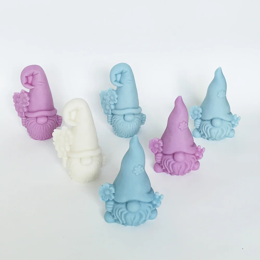 

Силиконовая форма для ароматических гипсовых свечей ручной работы с ножницами-безликий гоблин ручной работы