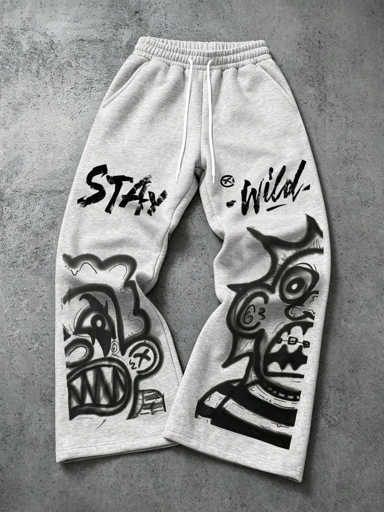 2026 Gothic Hip Hop Casual Sweat Trousers, Quick Dry Multi Color Cross Symbol Print Heather Grey Straight Sports Bottoms Kids