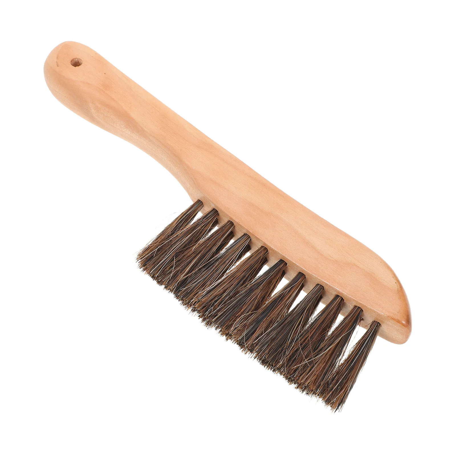 

Pool Table Cleaning Brush Horse Hair Bristles Ergonomic Grip for Billiard Snooker Table Felt Surface Edge Debris Removal