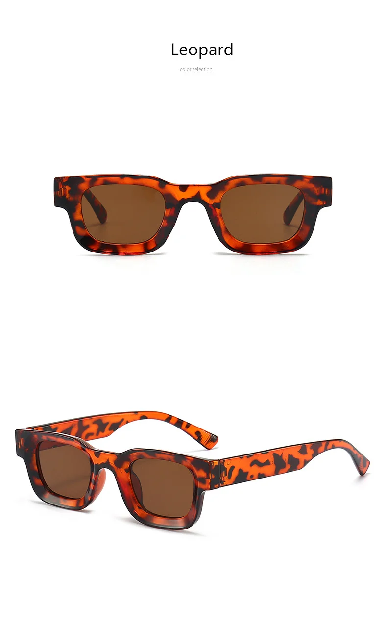 Kleine Rahmen Sonnenbrille Männer Frauen Vintage Quadrat Sonnenbrille Marke Designer Konkaven Spiegel Schwarz Brillen Shades UV400 – Detail 9