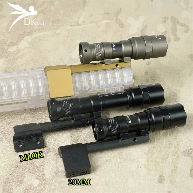 

Tactical Surefi M600B M600C M300B M300C Airsoft Flashlight Hunting Scout Torch Rifle LED Light Mlok/20mm Mount Picatinny Rail