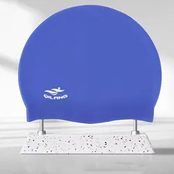 Waterproof Ear Protector With No Wut Head Silicone High Quality Swimming Cap for Children and Adults