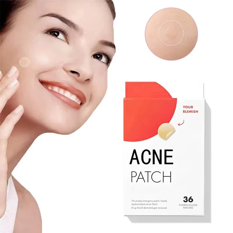 

36 Pieces/Box Suction Pus Acne Patch Hydrocolloid Patches Waterproof Invisible Face Skin Care Patches Removal Repair For Unisex