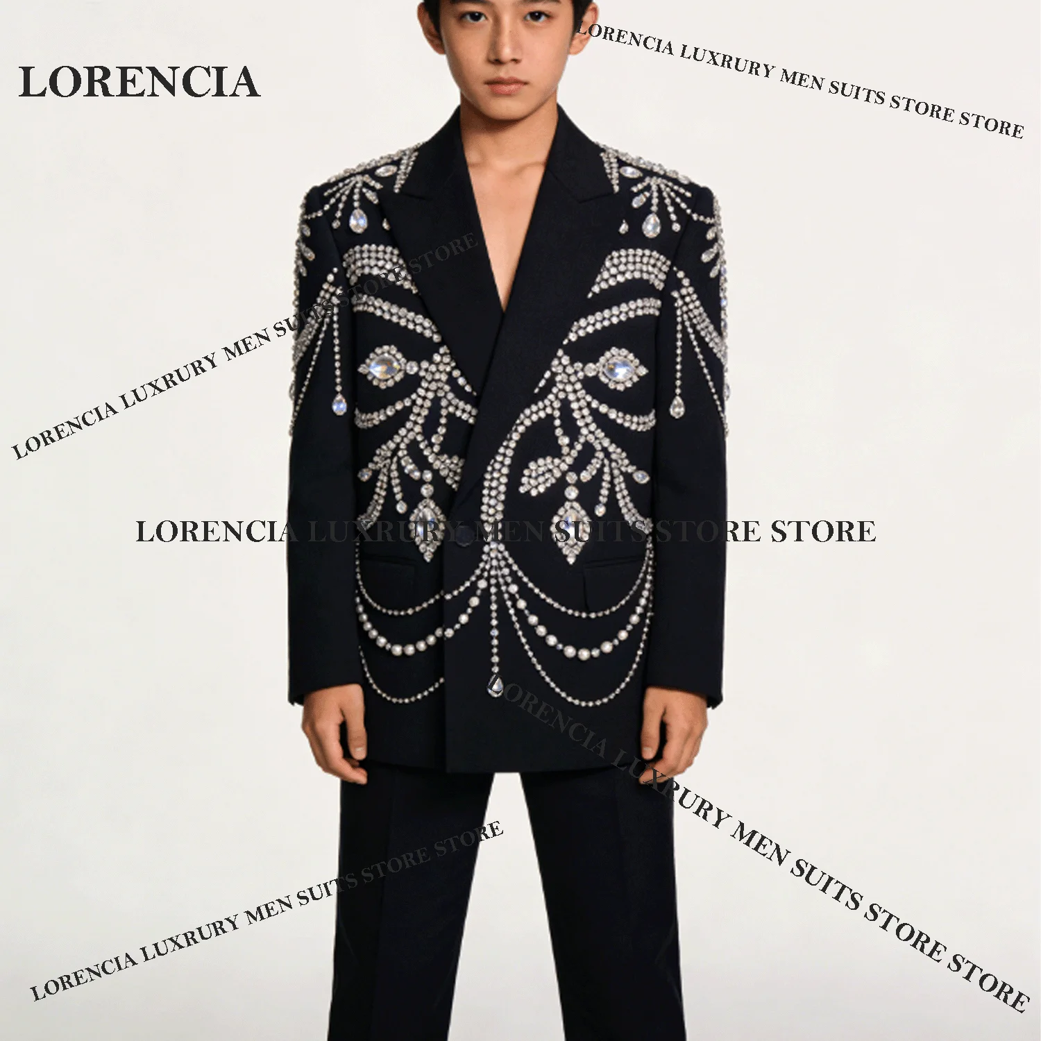 

Мужские костюмы с индивидуальным дизайном и пайетками, изысканные свадебные блейзеры с кристаллами и стразами, комплекты из 2 предметов, элегантные смокинги для жениха на выпускной.