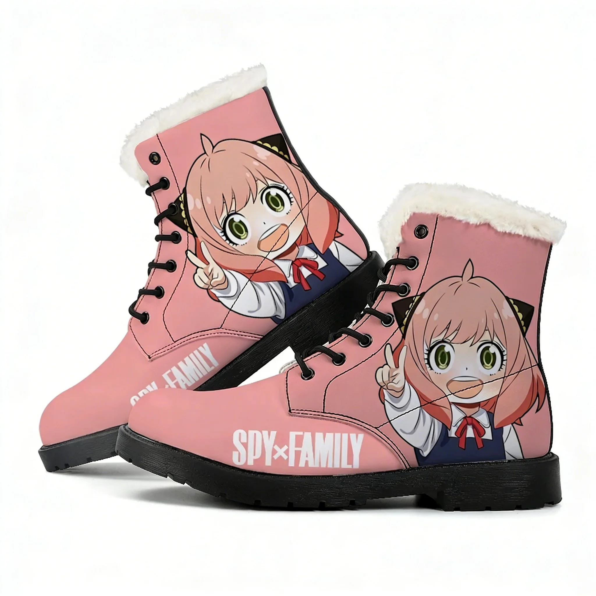 

SPY×FAMILY Plush Boots Mens Womens Teenager Shoes Casual Boot Outdoor Light High Quality Couple Print on Demand Customize Shoe