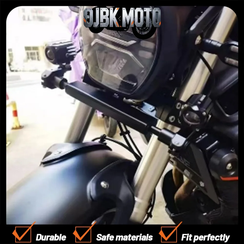

New Fit 525AC Motorcycle Spotlight Bracket Spot Light Fendinebbia Adattatore Staffa Di montaggio For VOGE 525AC AC525 525 AC